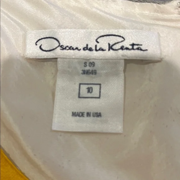 Oscar de la Renta 100% Silk Dress - Sz 10 - Picture 4 of 4